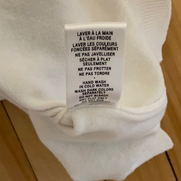 White cardigan, 3/4 length sleeves, vintage style - Picture 5 of 5